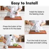 easily install and clean grater cheese shredder