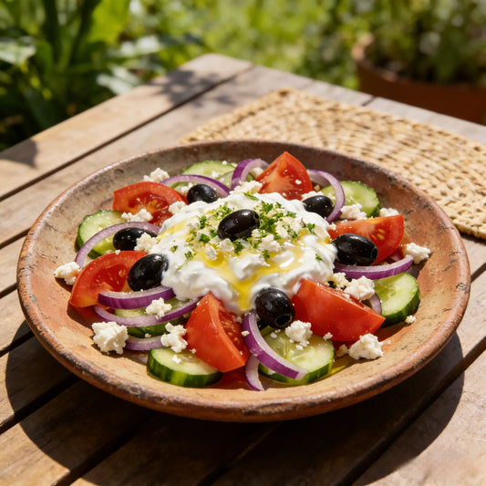 Vibrant Greek Salad: The Ultimate Fresh &amp; Feta-Packed Summer Bowl