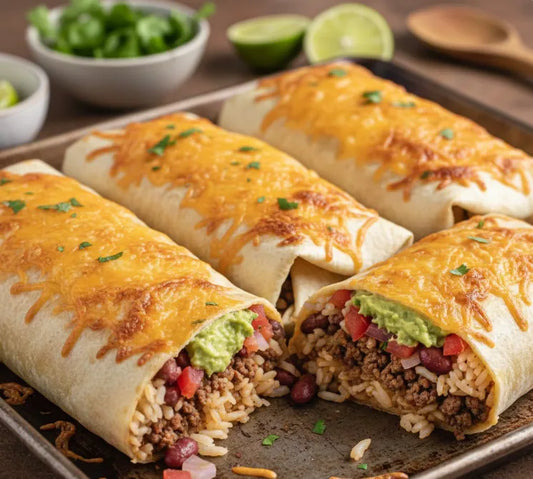 Loaded Beef Burritos