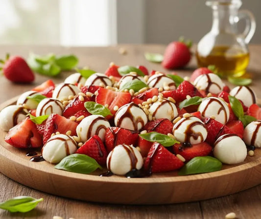 Balsamic Strawberry Caprese Salad