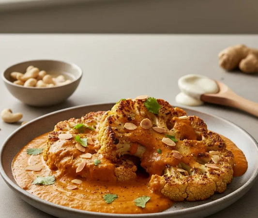 Butter Chicken-Style Roasted Cauliflower Steaks