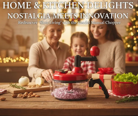 Nostalgia Meets Innovation: Rediscover "Slow Living" with the Geedel Manual Vegetable Chopper