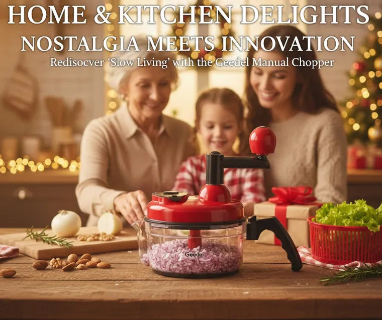 Nostalgia Meets Innovation: Rediscover "Slow Living" with the Geedel Manual Vegetable Chopper