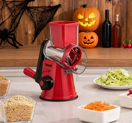 Spooky Season Prep: Geedel Rotary Cheese Grater for Halloween Feast Fun