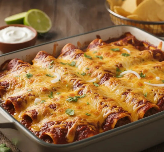 Cheesy Beef Enchiladas