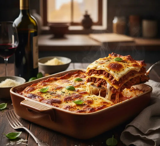 Cheesy Lasagna with Perfectly Shredded Layers