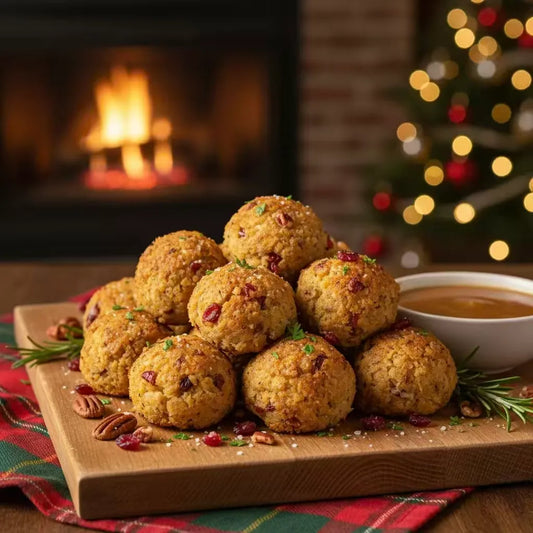 Cranberry Pecan Stuffing Balls: Bite-Sized Thanksgiving Magic
