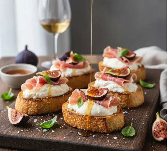 Burrata & Prosciutto Crostini: Creamy, Salty, Irresistible Bites
