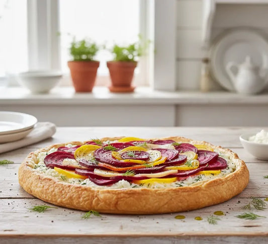 Rainbow Beet & Feta Tart: A Stunning Slice of Color