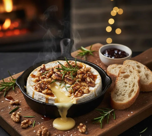 Baked Camembert with Rosemary Walnuts – Gooey Holiday Magic in One Pan