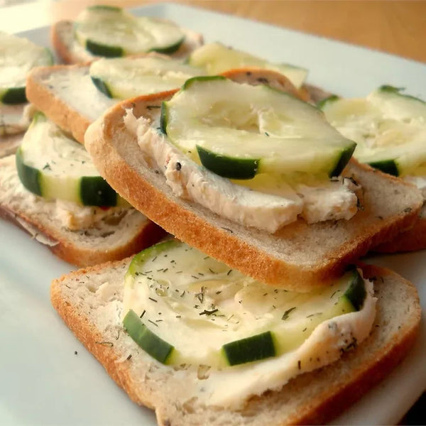 Sándwiches ingleses de pepino