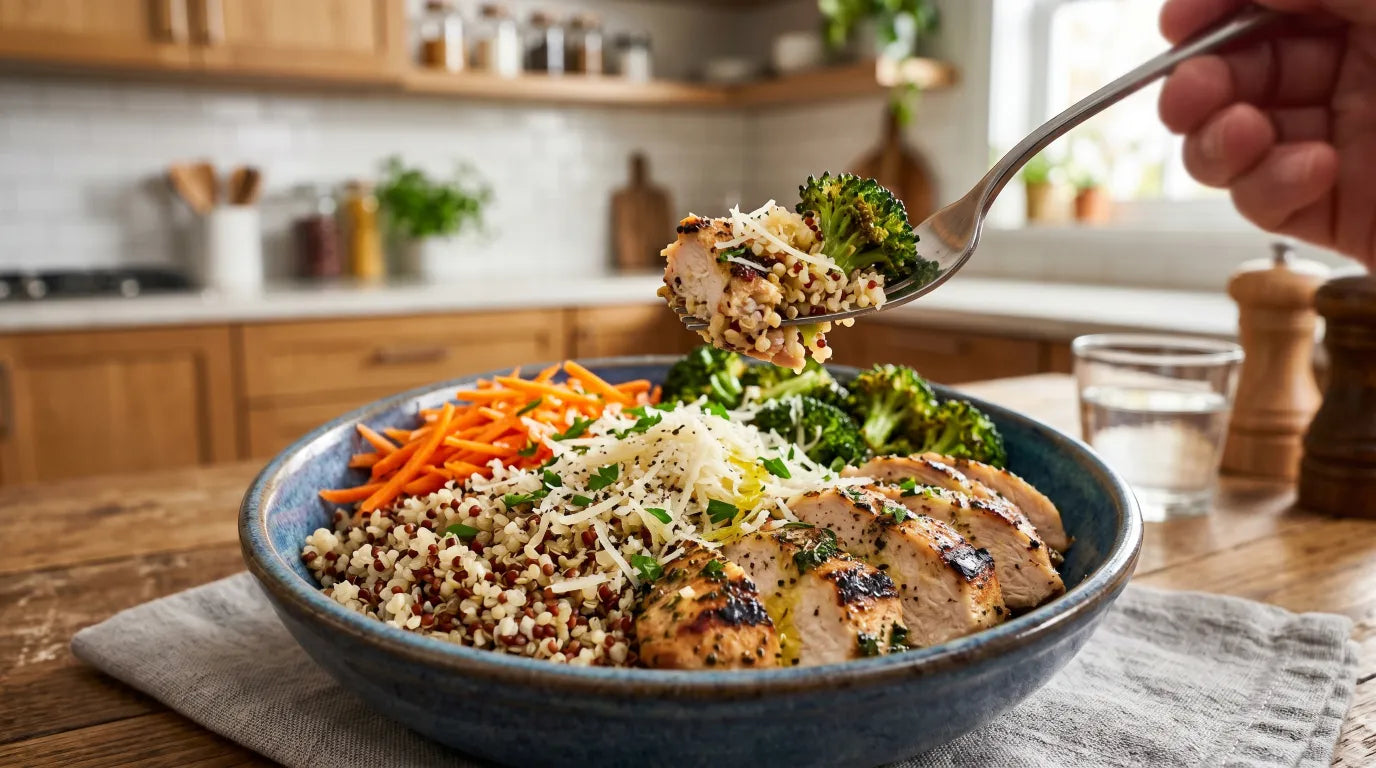 High-Protein Comfort Bowl – The Viral TikTok 2026 Meal Made Faster with a Rotary Cheese Grater