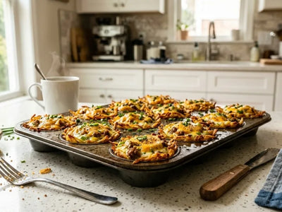 Crispy Hash Brown Breakfast Cups (Perfect for Meal Prep & Brunch Parties)