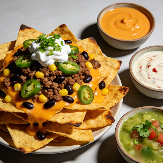 Ultimate Loaded Nachos & Dips: Game-Day Glory in Every Crunchy Layers