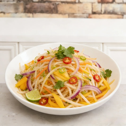 Shaved Jicama & Mango Salad: Sweet, Crunchy, Summer in a Bowl