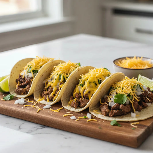 Tacos with Shredded Cheese