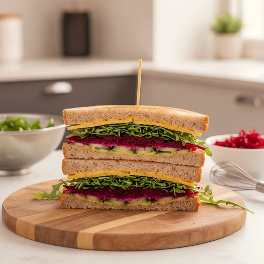English Beetroot &amp; Cheese Sandwich