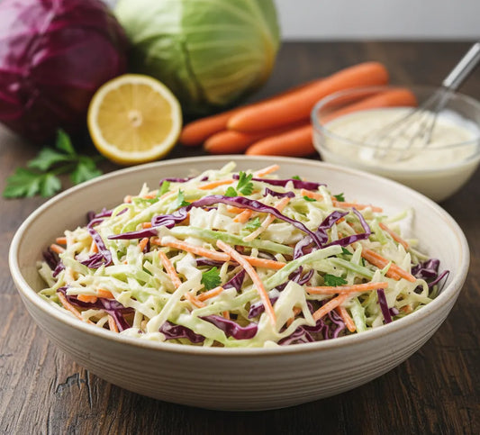 Zesty Coleslaw: Crunchy, Creamy, No-Mess Magic