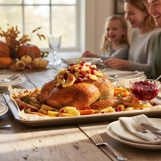 American Thanksgiving Cranberry &amp; Apple Shredded Turkey Breast
