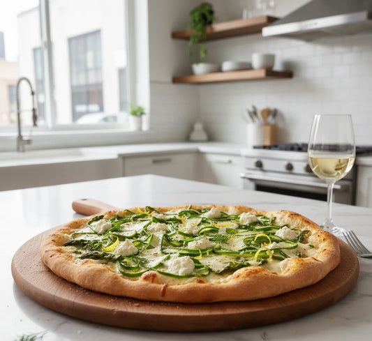 Shaved Asparagus Pizza: Spring on a Crust