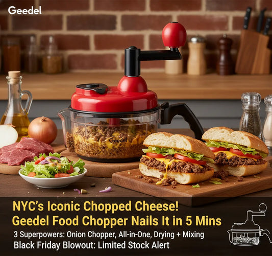 NYC's Iconic Chopped Cheese! Geedel Food Chopper Nails It in 5 Mins