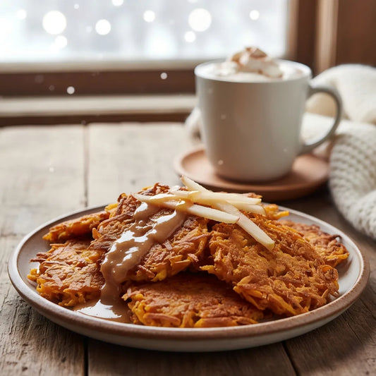 Canadian Maple Sweet Potato &amp; Yam Shredded Fritters