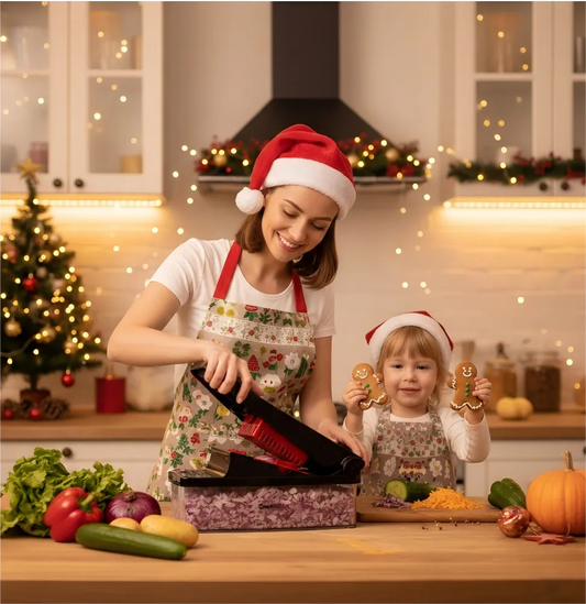 🎄Christmas Tears, Begone! Geedel Pro 4-in-1 Dicing Wonder Ends Your 'Kitchen Chaos' in 5 Seconds!