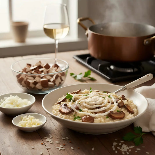 Italian Mushroom Risotto with Parmesan