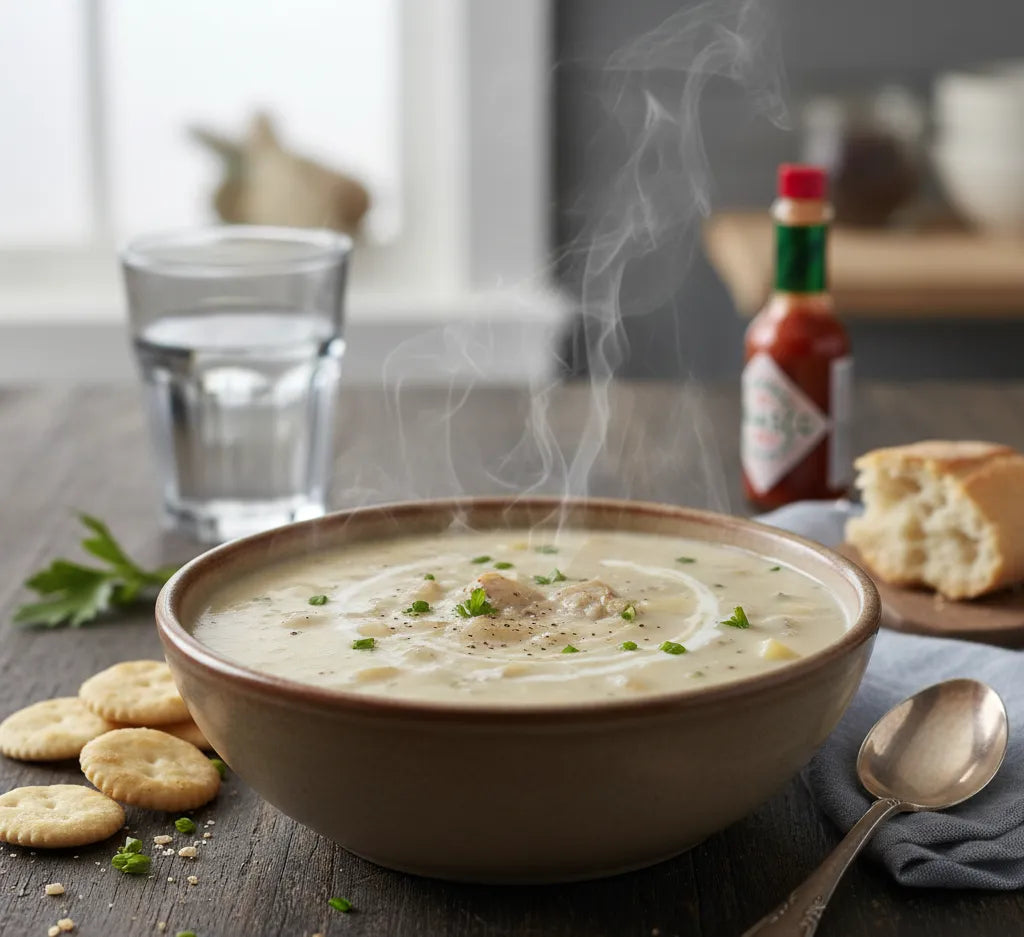 Creamy New England Clam Chowder: Cozy in a Bowl 🥔🦪