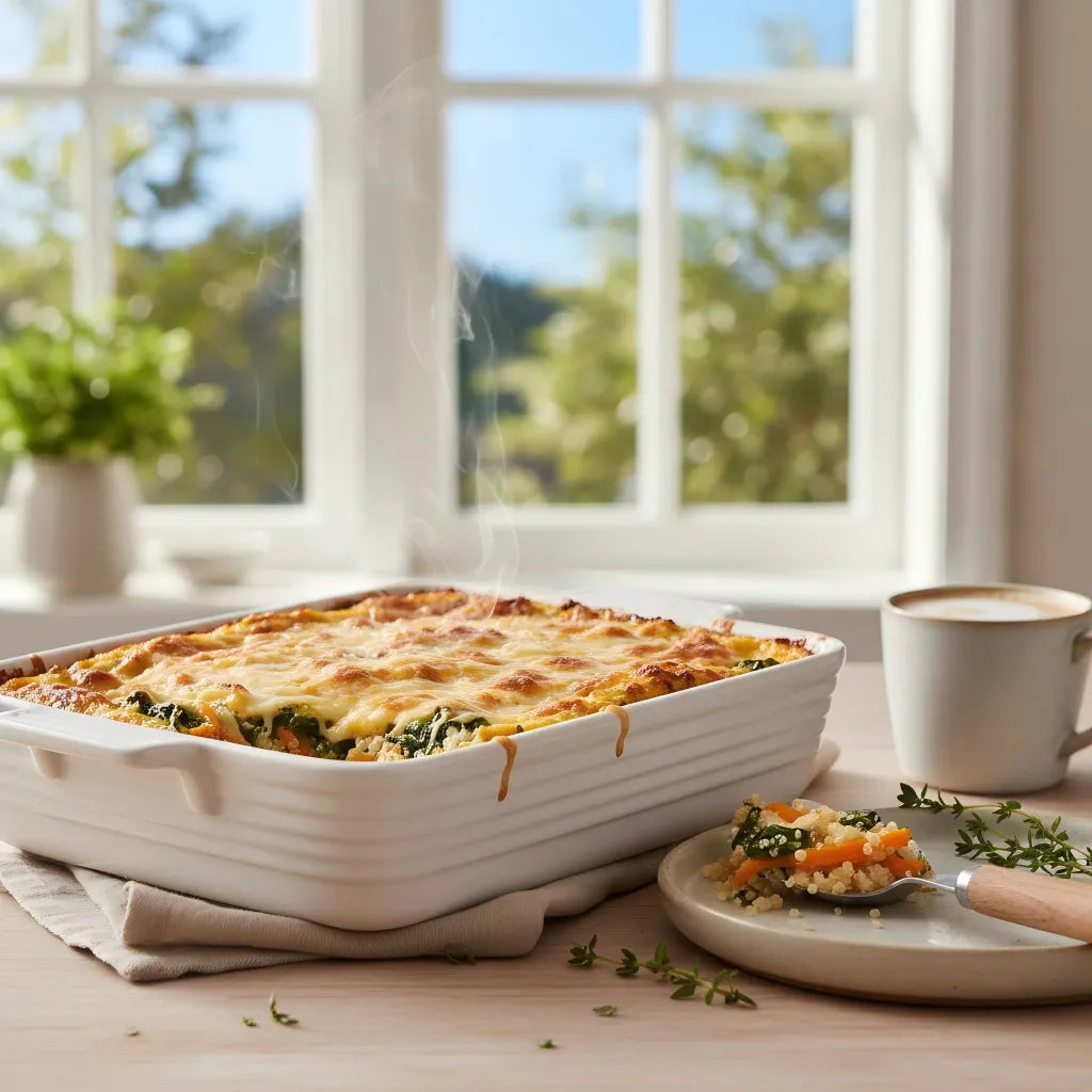 Australian Sweet Potato &amp; Spinach Quinoa Pudding