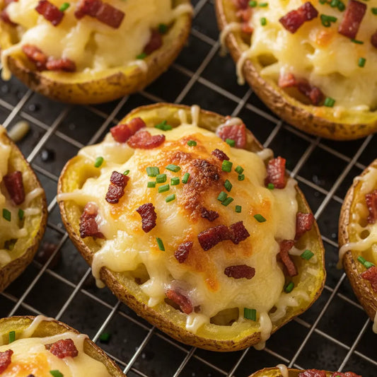 Raclette-Style Potato Skins: Oozy, Crispy, Party-Ready Bliss