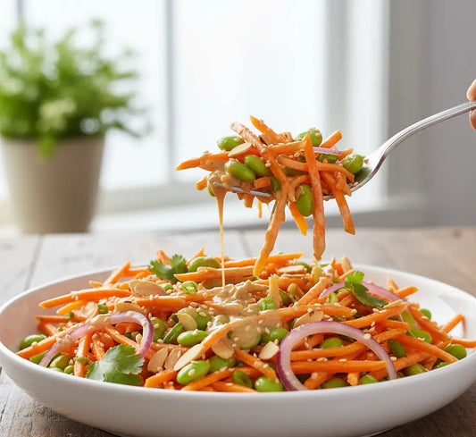 Shaved Carrot & Edamame Salad: Bright, Crunchy, Addictively Fresh