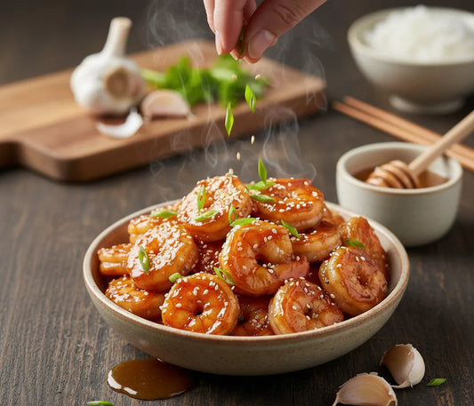 Sticky Honey Garlic Shrimp That Disappears in Seconds