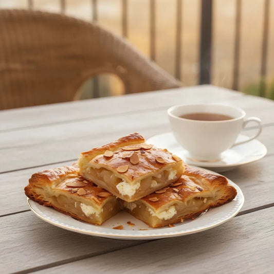 Australian Pear &amp; Goat Cheese Shredded Pastry Puff