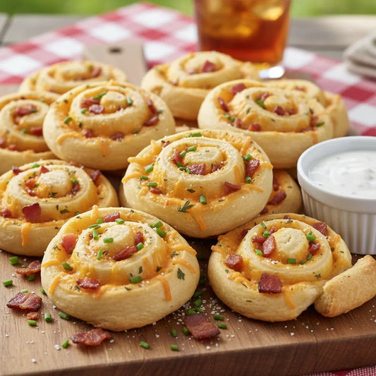 Cheddar Bacon Ranch Pinwheels