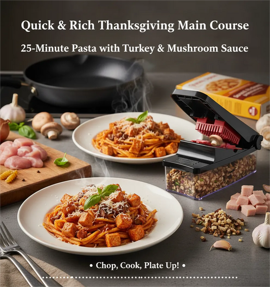 Thanksgiving Turkey  Mushroom Pasta