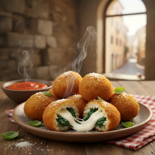 Italian Spinach and Cheese Rice Balls