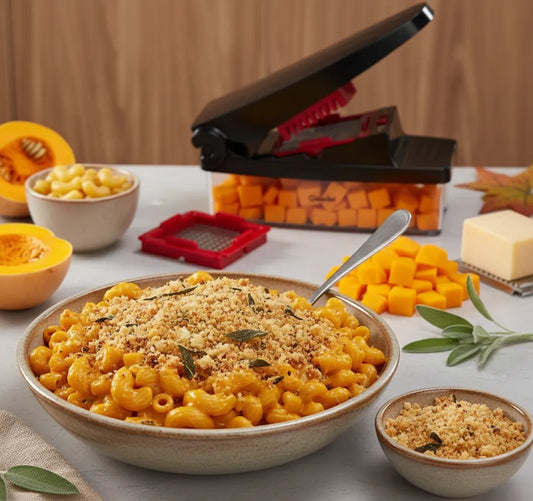 Creamy Butternut Squash Mac and Cheese with Sage Breadcrumbs