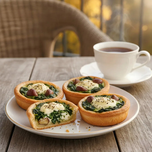 Australian Chestnut &amp; Spinach Shredded Pastry Tarts