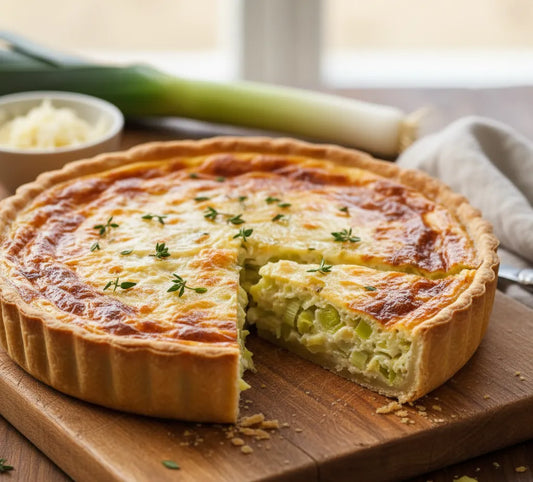 Cheesy Leek Quiche: A Creamy and Comforting Delight