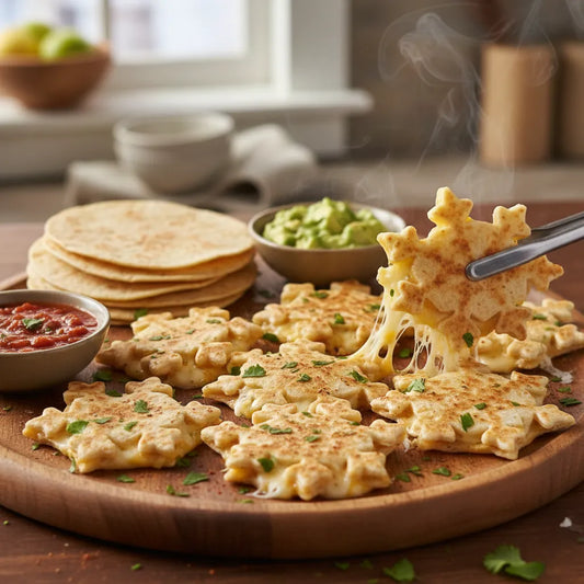 Cheesy Snowflake Quesadillas: The Cutest Winter Dinner Ever