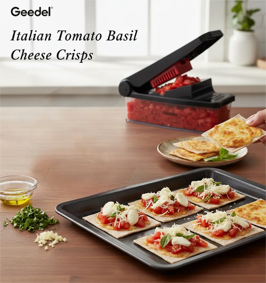 Italian Tomato Basil Cheese Crisps