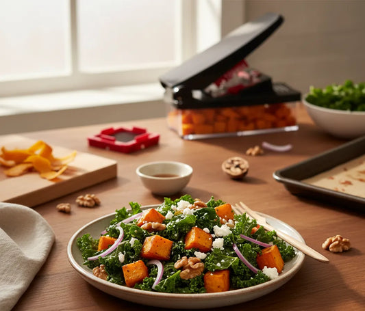 Maple-Roasted Sweet Potato and Kale Warm Salad