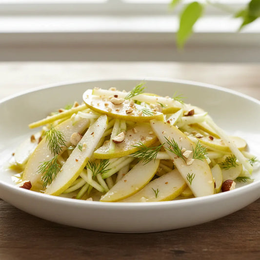 Shaved Kohlrabi & Pear Salad