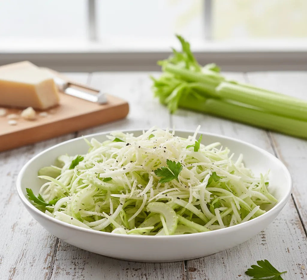 Shaved Celery & Parmesan Salad: Crisp, Bright, Ridiculously Addictive