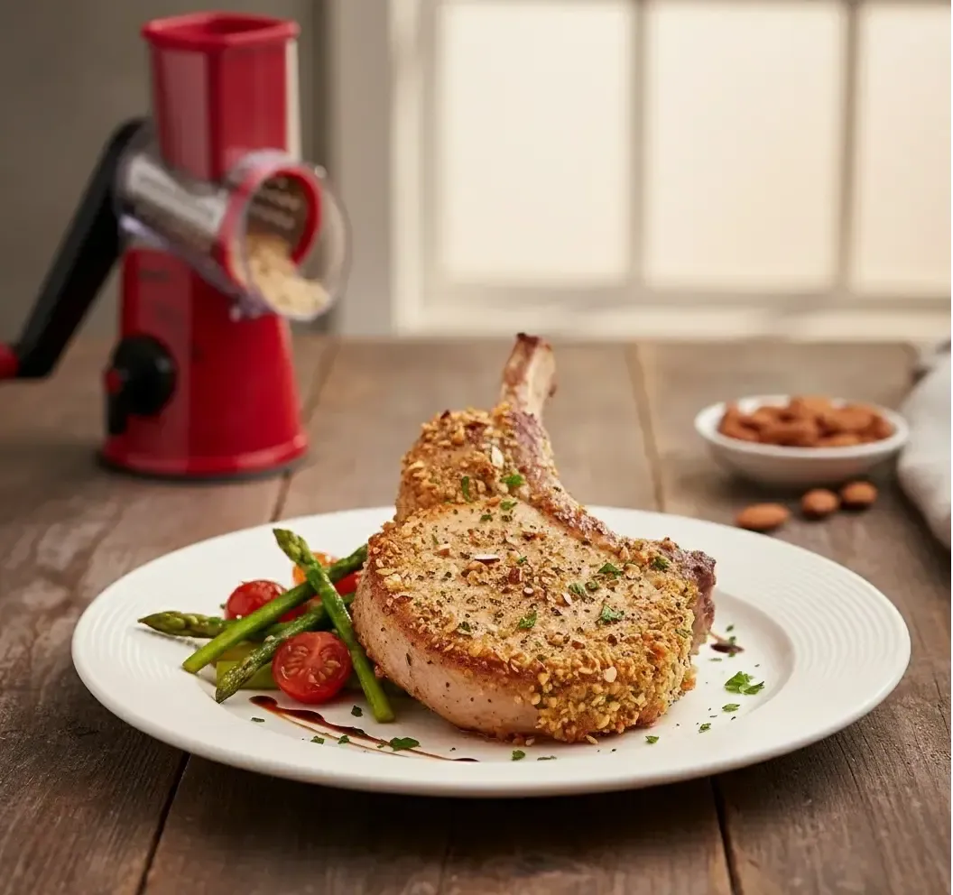 Almond-Crusted Pork Chops