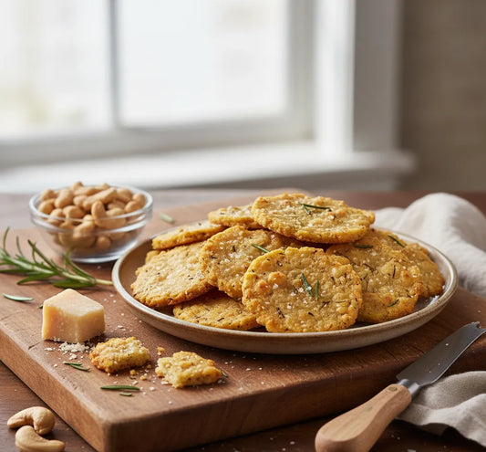 Cashew Parmesan Crackers: Crispy, Nutty, Addictively Simple