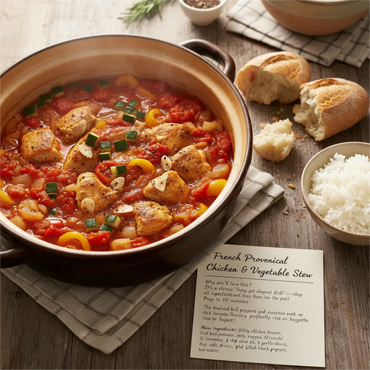 🥘French Provençal Chicken &  Vegetable Stew