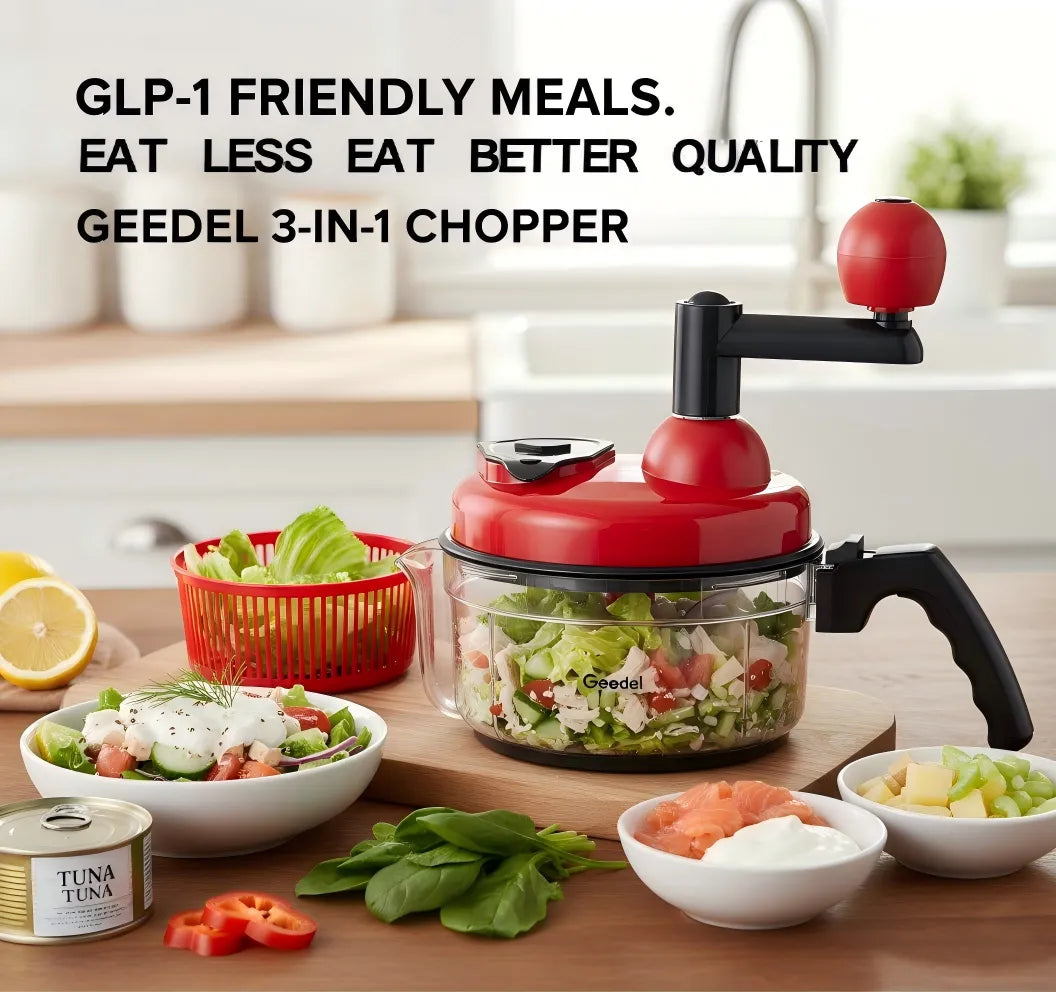 Geedel Chopper—GLP1 Users High Protein Meals Preparation Tool