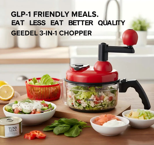 Eating Less for Weight Loss? Geedel Vegetable Chopper Packs Every Bite with Maximum Nutrition!